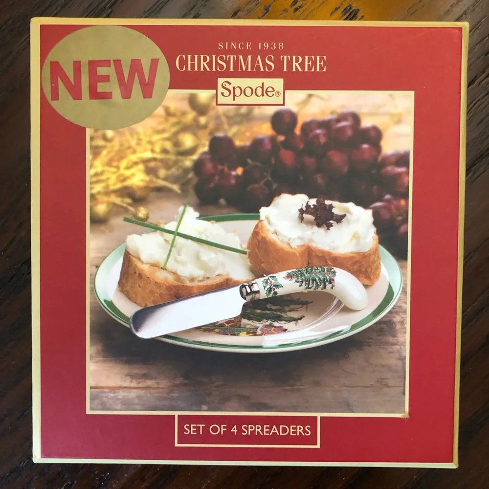 Spode Christmas Tree Spreaders Set of 4